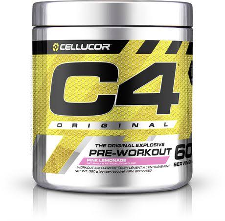 Cellucor C4 Original Pre Workout Powder, Energy Drink Supplement With Creatine, Nitric Oxide & Beta Alanine, Pink Lemona
