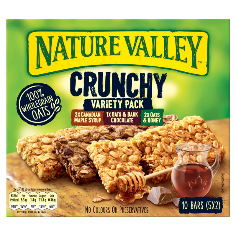 Nature Valley Crunchy Variety Pack Cereal Bars - 10 Bars