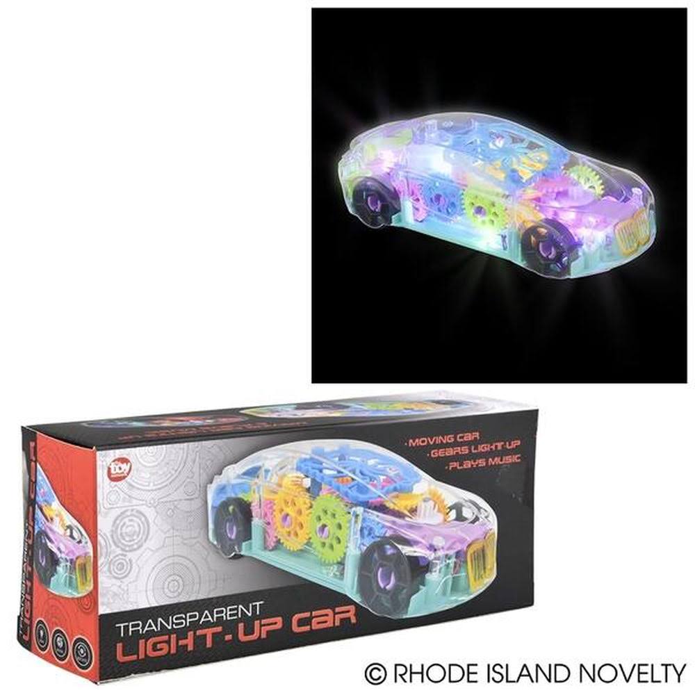 Rhode Island Novelty 8" Light-up Transparent Car