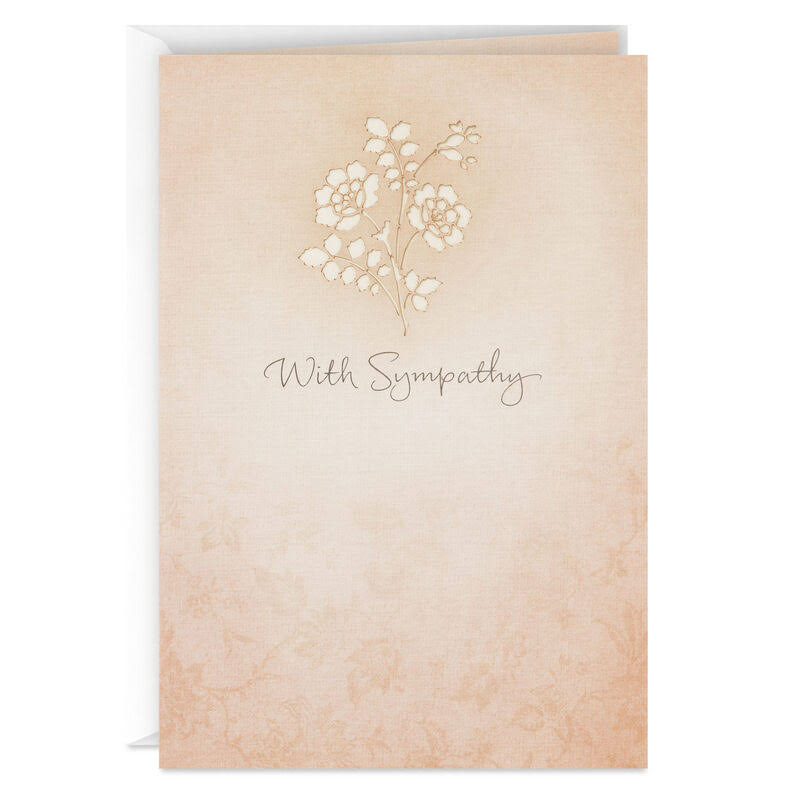 Hallmark Sympathy Card, Thoughts and Prayers Are with You Sympathy Card