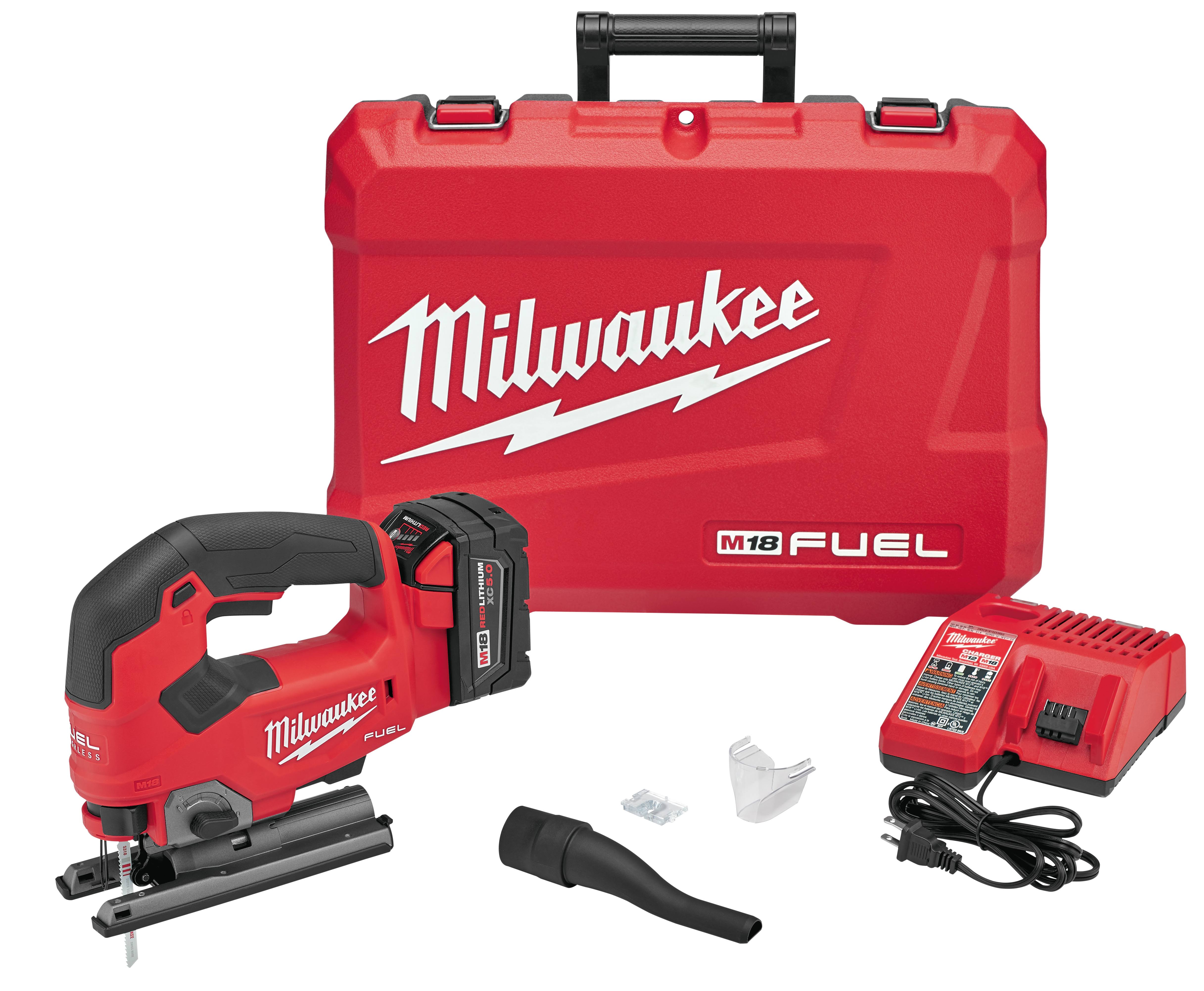 Milwaukee 2737 21 M18 Fuel 18V Cordless Brushless Jig Saw Kit with 5 0AH Battery