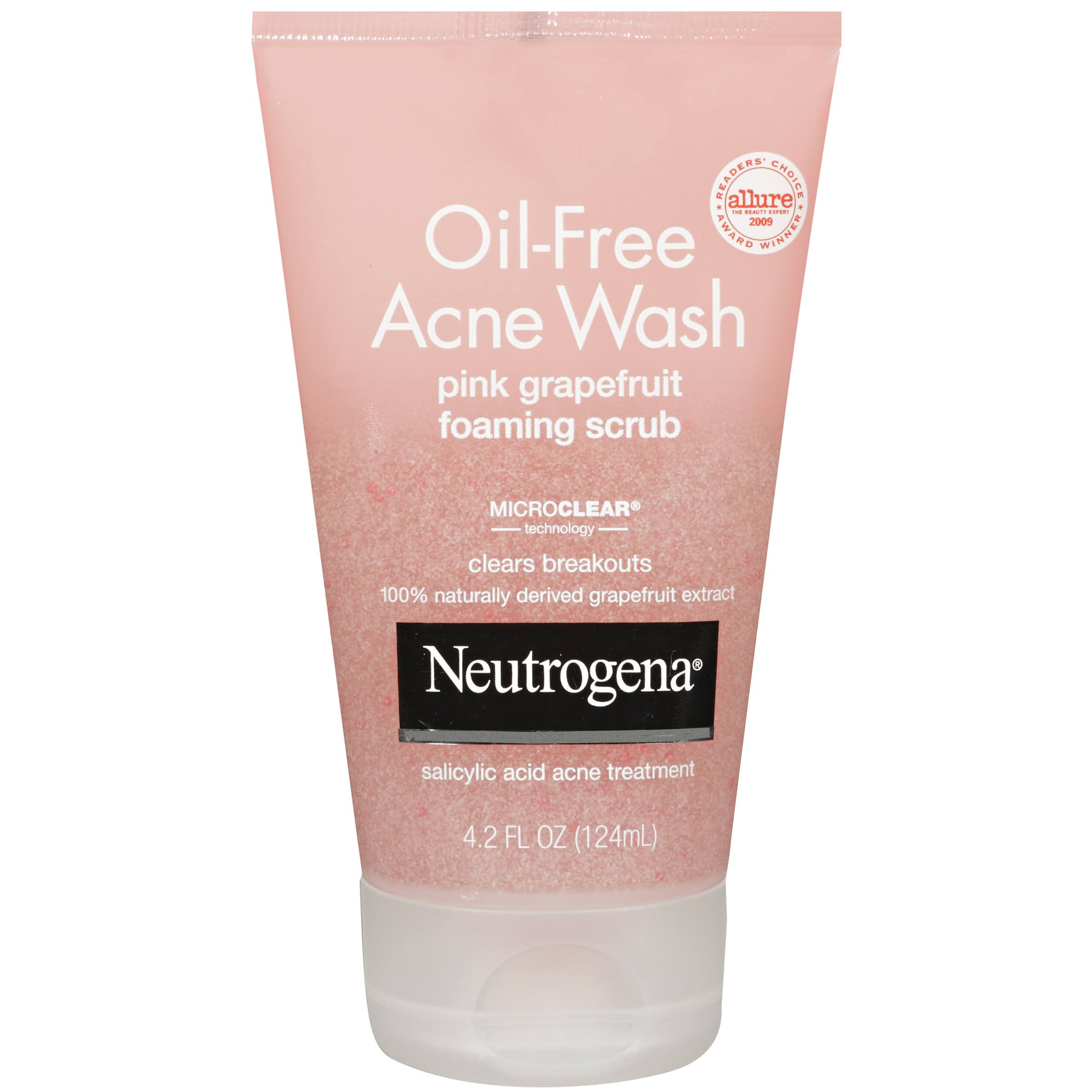Neutrogena Oil Free Acne Wash Pink Grapefruit Foaming Scrub - 4.2oz