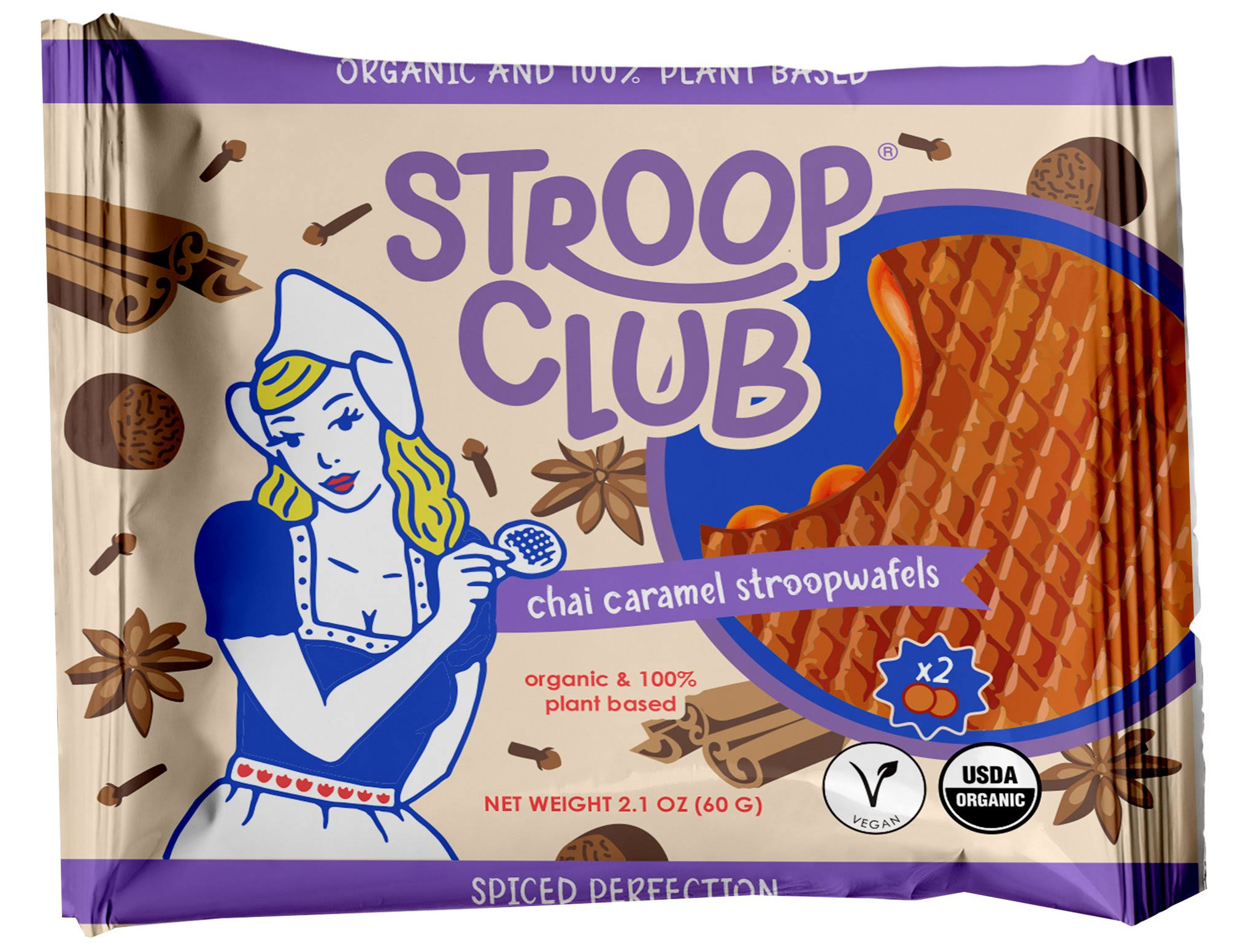 Stroop Club Chai Stroopwafel 2pk 2.3oz