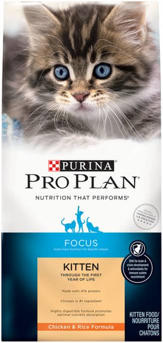 Pro Plan Focus Kitten Food - Chicken and Rice, 7lbs