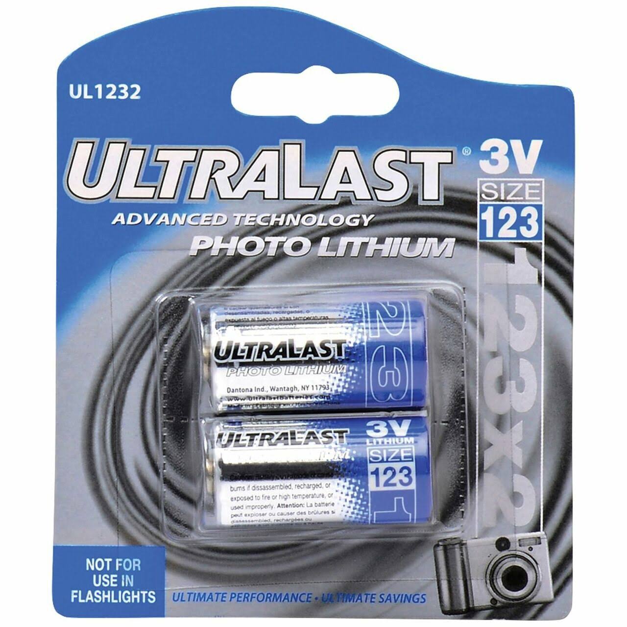 Ultralast Photo Lithium Battery - 3V