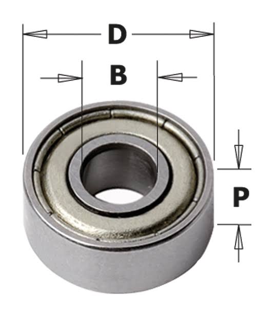 CMT Bearing D=6,35-12,7mm