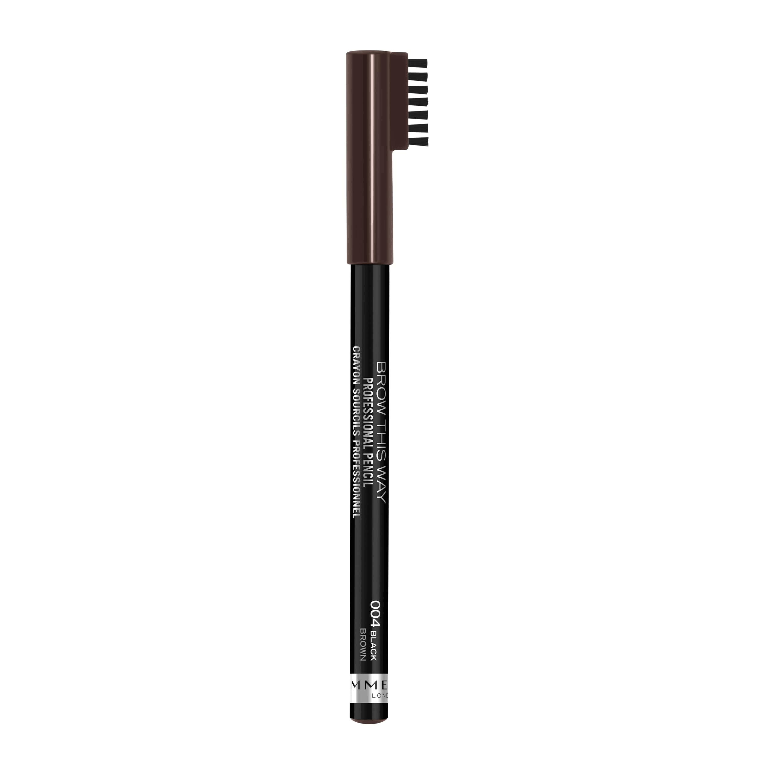 Rimmel London Professional Eyebrow Pencil - 004 Black Brown, 1.4g