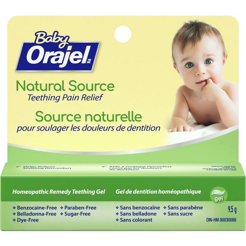 Orajel Natural Source Homeopathic Gel - 9.5g