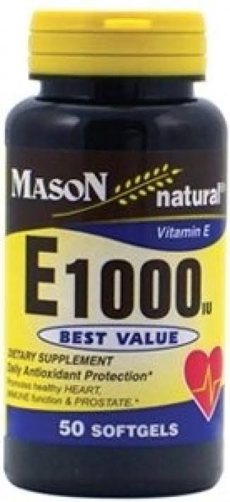 Mason Natural Vitamin E 1000 IU - 50ct