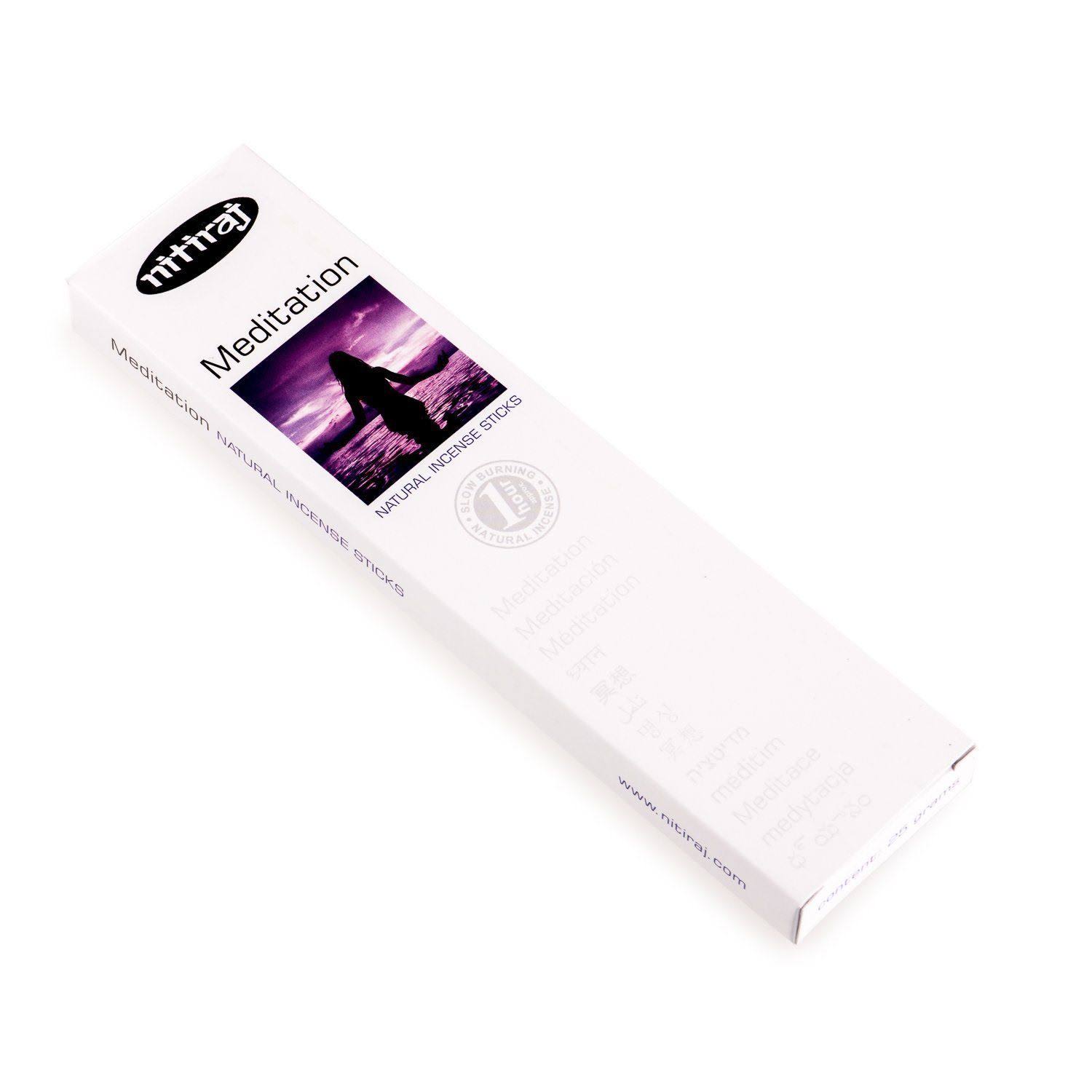 Nitiraj Platinum Fair Trade Meditation Masala Incense Sticks - 25g