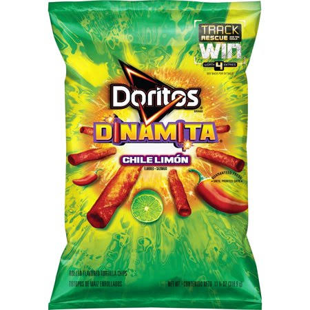 Doritos Dinamita Tortilla Chips, Chile Limon Flavored, Rolled - 11.25 oz