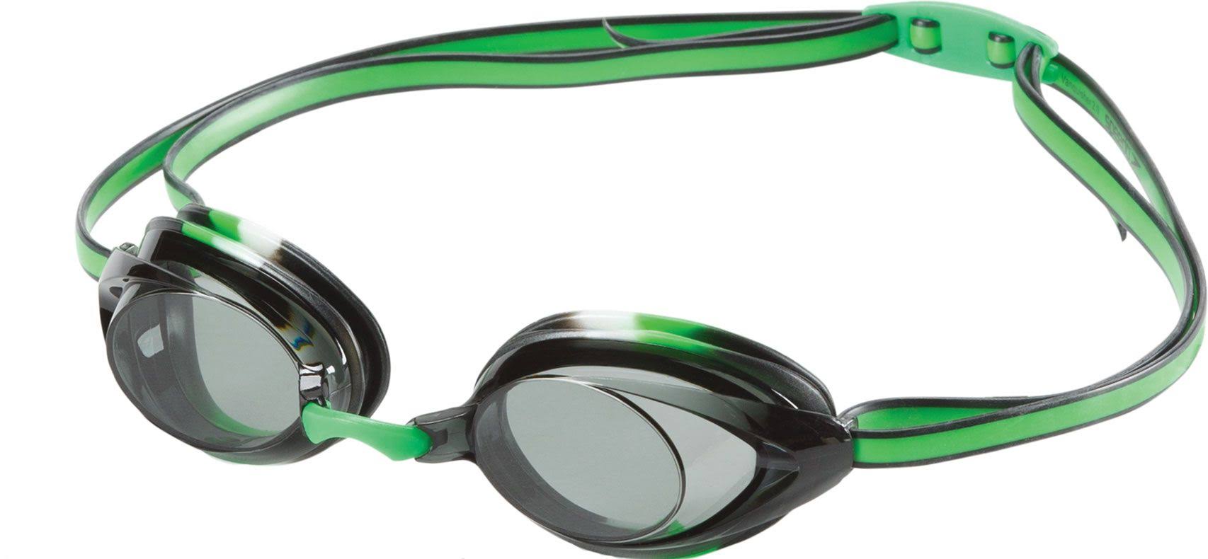 Speedo Jr Vanquisher 2 0 Anti Fog Competition Goggle - Green/Gray