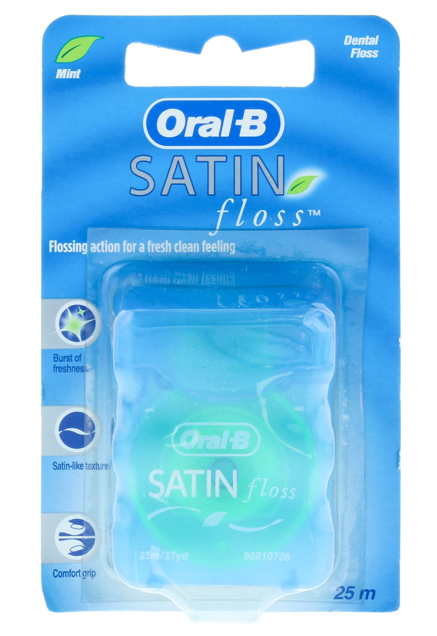 Oral-B Satin Dental Floss - 25m, Mint