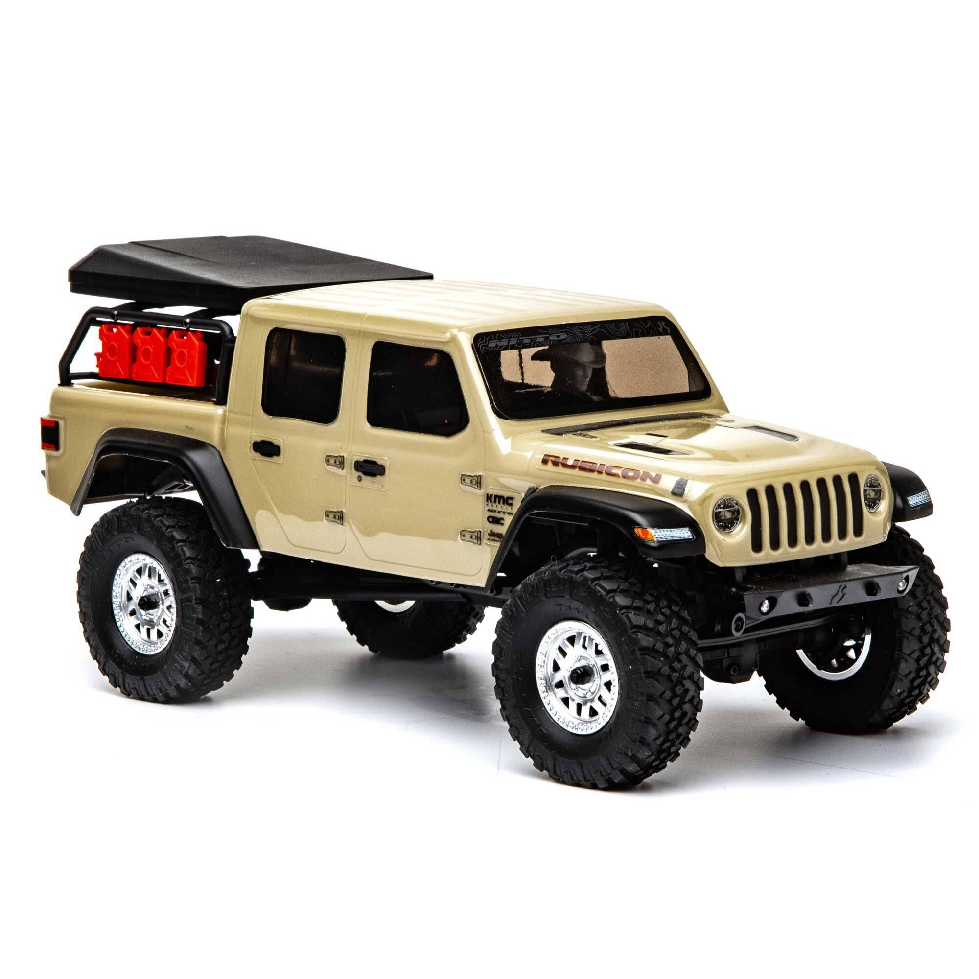 Axial 1/24 Scx24 Jeep JT Gladiator 4WD Rock Crawler Brushed RTR Beige