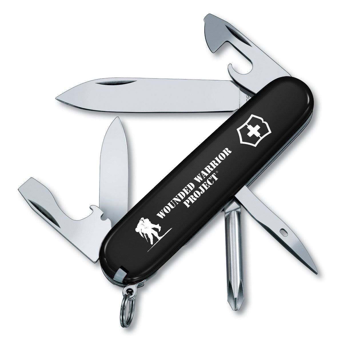 Victorinox Swiss Army Tinker Pocket Knife, Black with WWP Logo