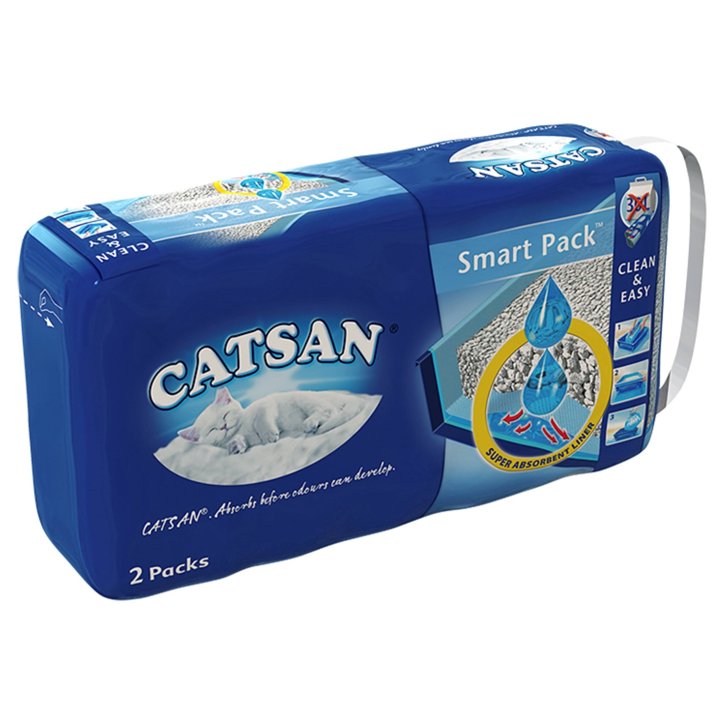 Catsan Smart Pack Cat Litter Bag - 2 Packs