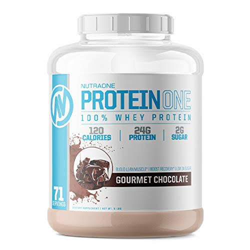 ProteinOne Low Carb Whey Protein by NutraOne —Weight Loss and Build Muscle with A Low Carb Protein Shake Powder for Men & Women (Gourmet Chocolate -