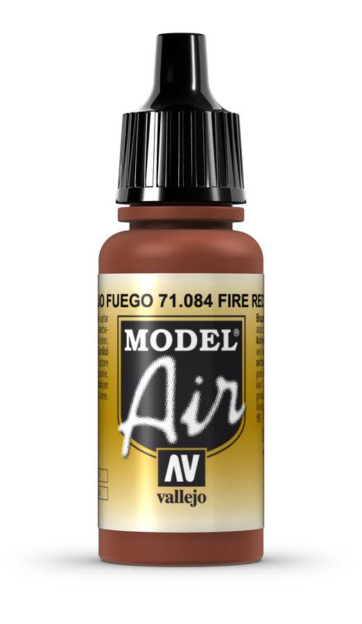 Vallejo Model Air 17ml - Fire Red 71084
