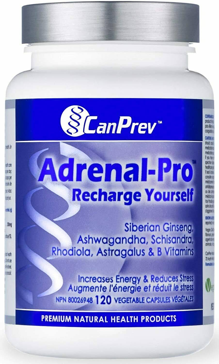 CanPrev Adrenal-Pro Recharge Yourself Vegi Capsules, 120 Count