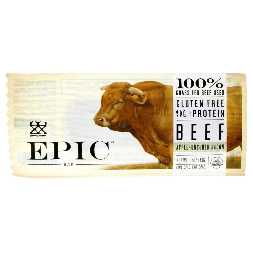 EPIC Beef Bar Apple Uncured Bacon 1.5 oz.