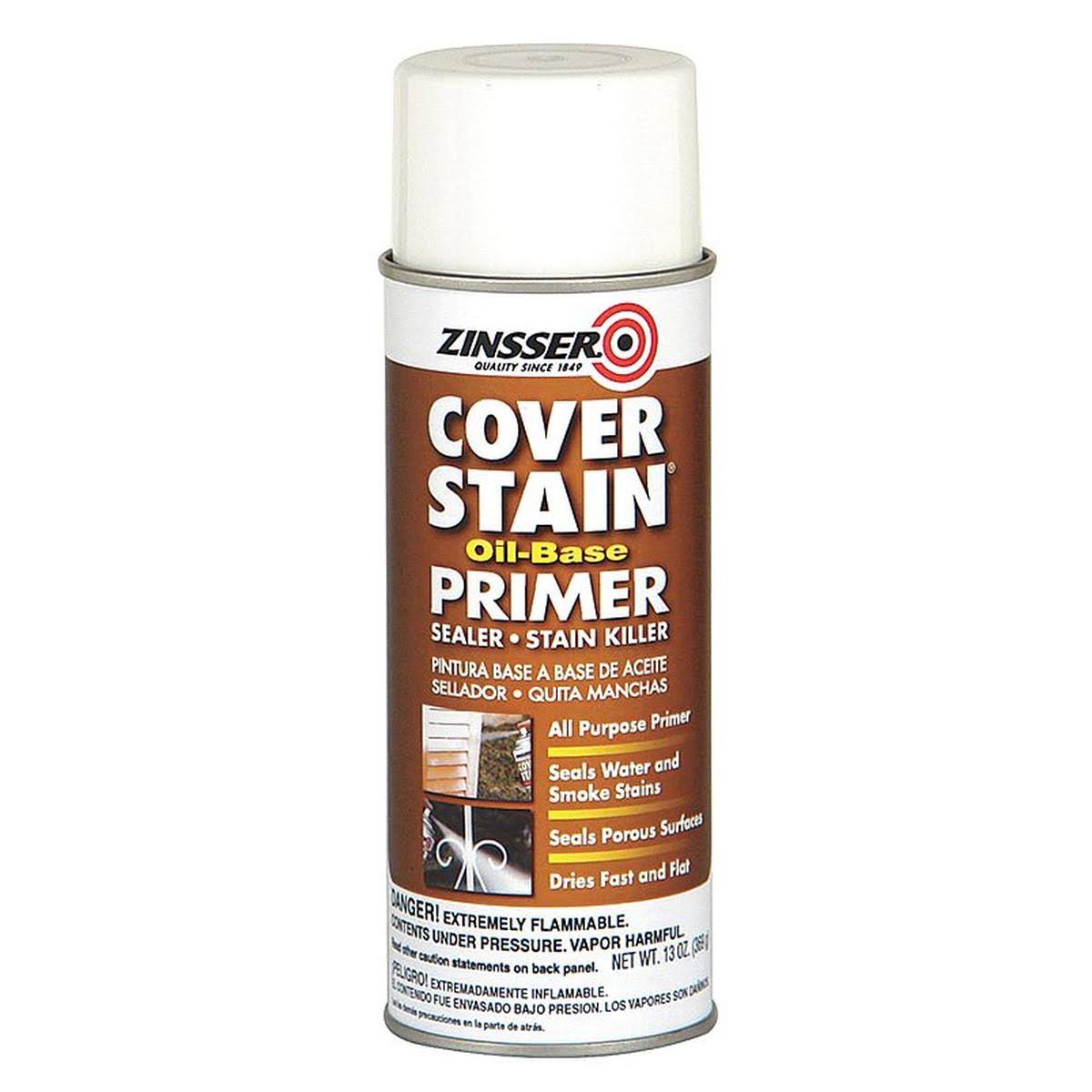 Zinsser 3609 Cover-Stain Oil-Base Primer Spray, 16 oz, White