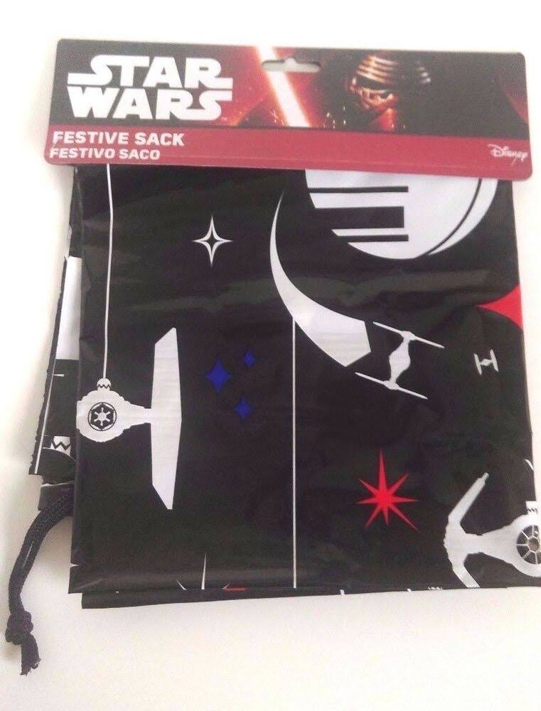 Star Wars Christmas Large Drawstring Santa Sack Festive Bag For Gift Present
