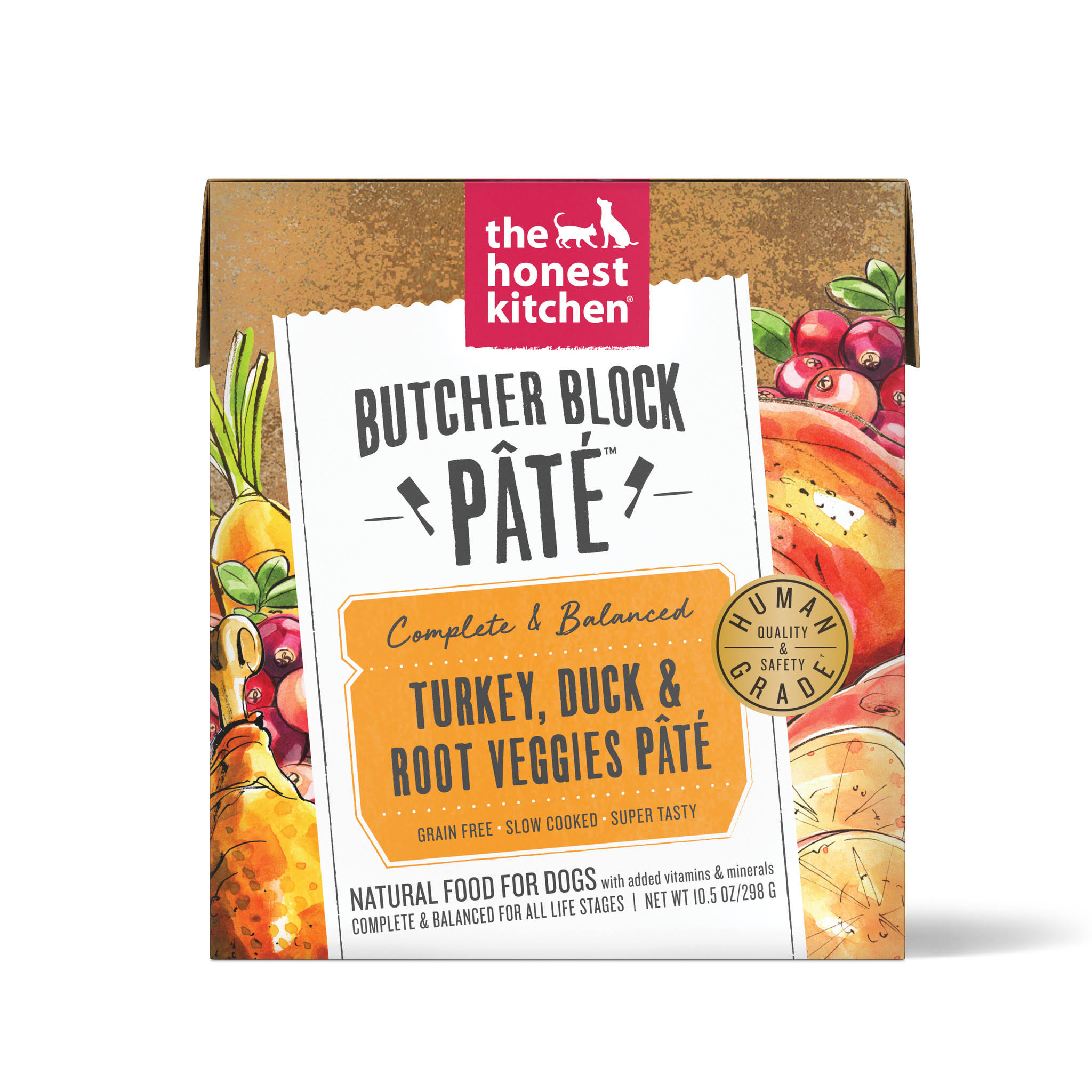 The Honest Kitchen Dog Butcher Block Pate Turkey & Duck 10.5 oz