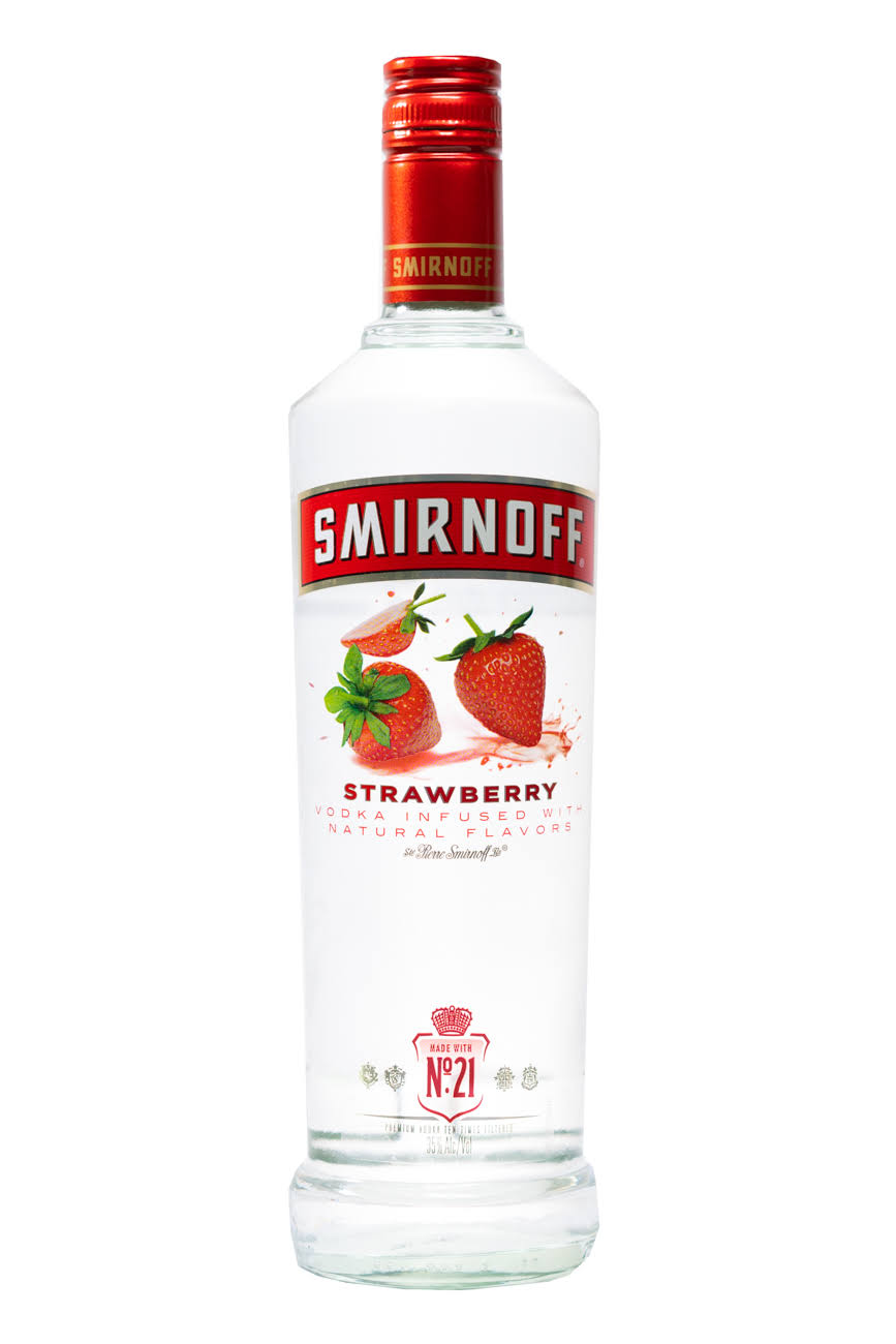 Smirnoff Strawberry Vodka 75cL Clear