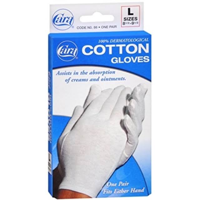 Cara Cotton Gloves - Large, 1 Pair