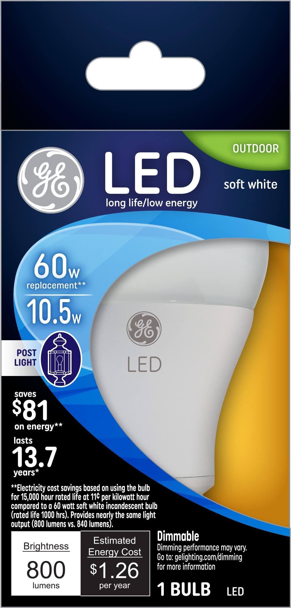 GE Lighting 92145 A19 Outdoor LED Bulb - 11W, Soft White