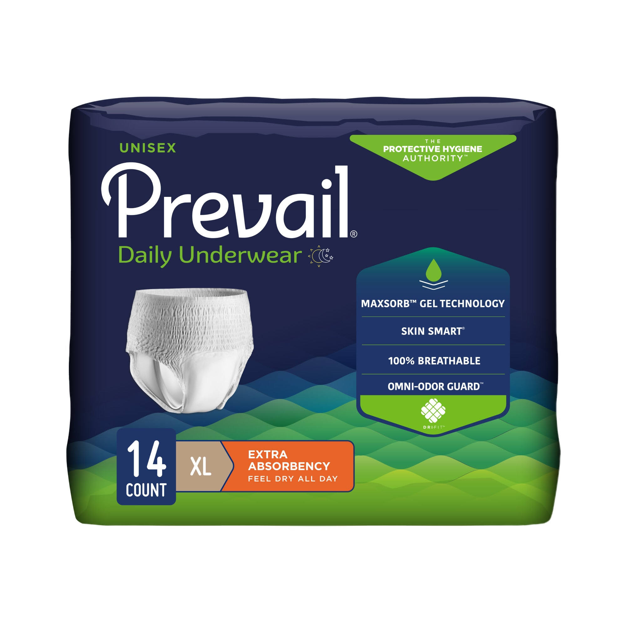 Prevail Protective Underwear - X-Large, 14 Underwear
