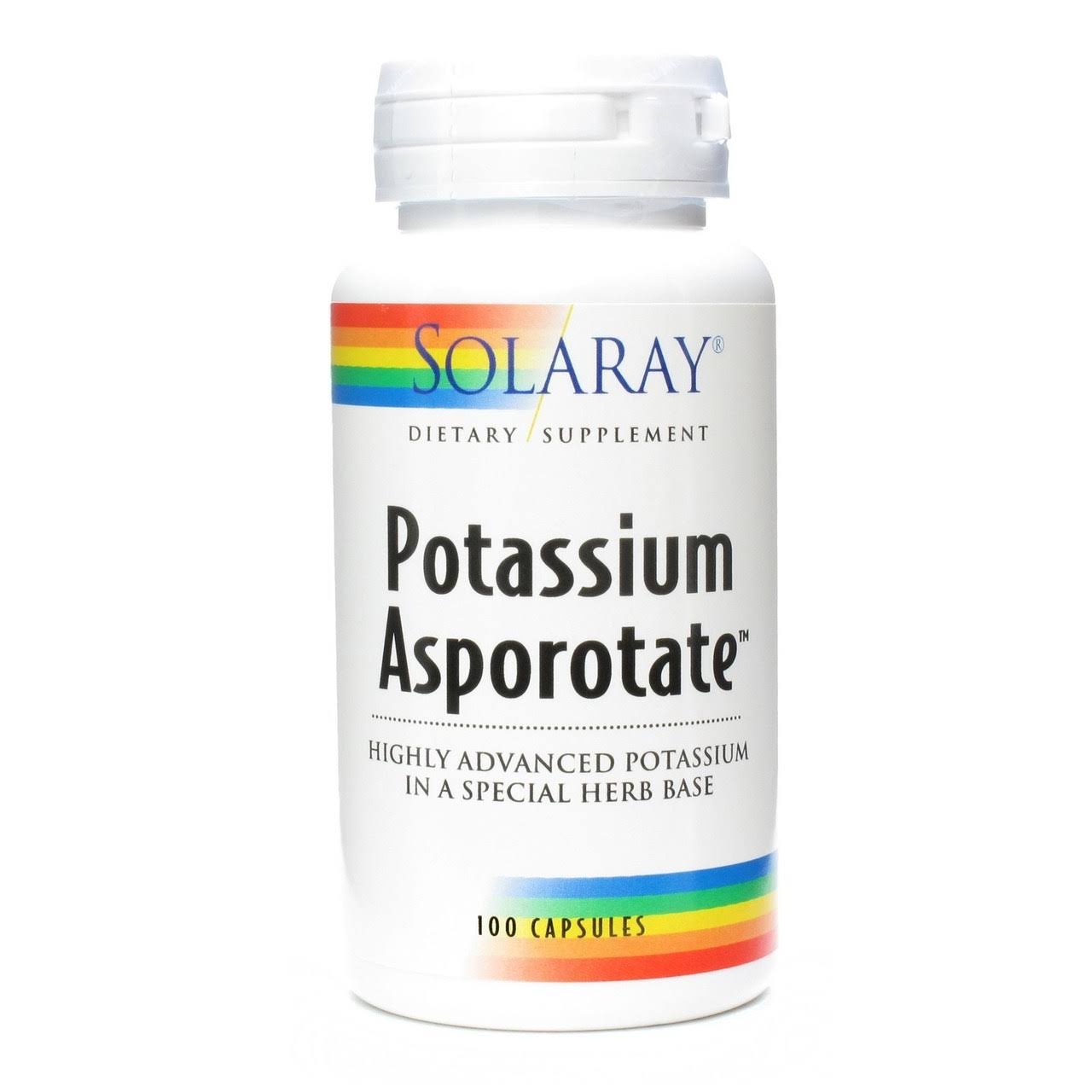 Solaray Potassium Asporotate - 100 Capsules