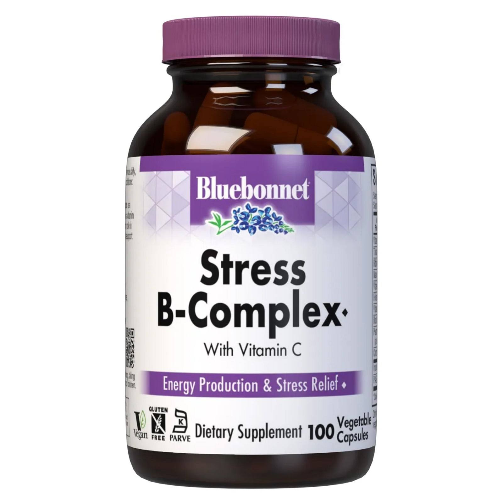 Bluebonnet Stress B-Complex 100 Vegetable Capsules