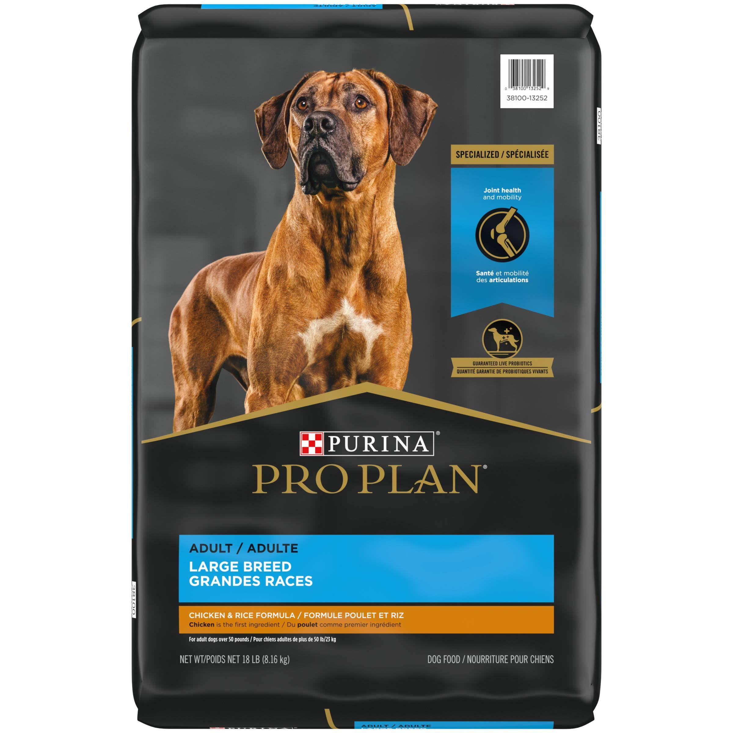 Purina Pro Plan Dry Adult Dog Food - Large Breed Formula, 18lbs