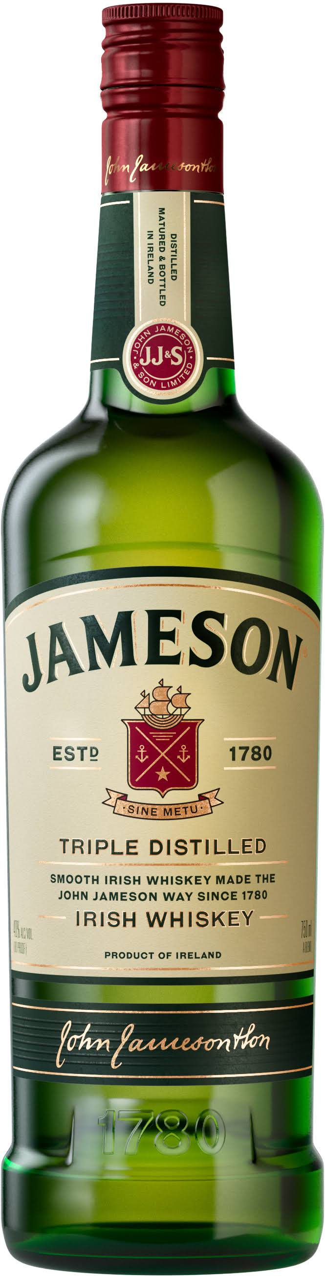 Jameson Irish Whiskey, 70 CL