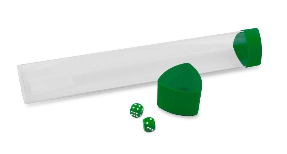 BCW Clear Playmat Tube with Green Caps/Dice | Ozzie Collectables