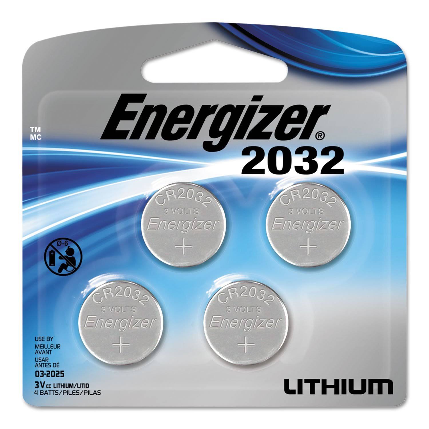 Energizer Zero Mercury Lithium Battery - 4 Pack, 3V