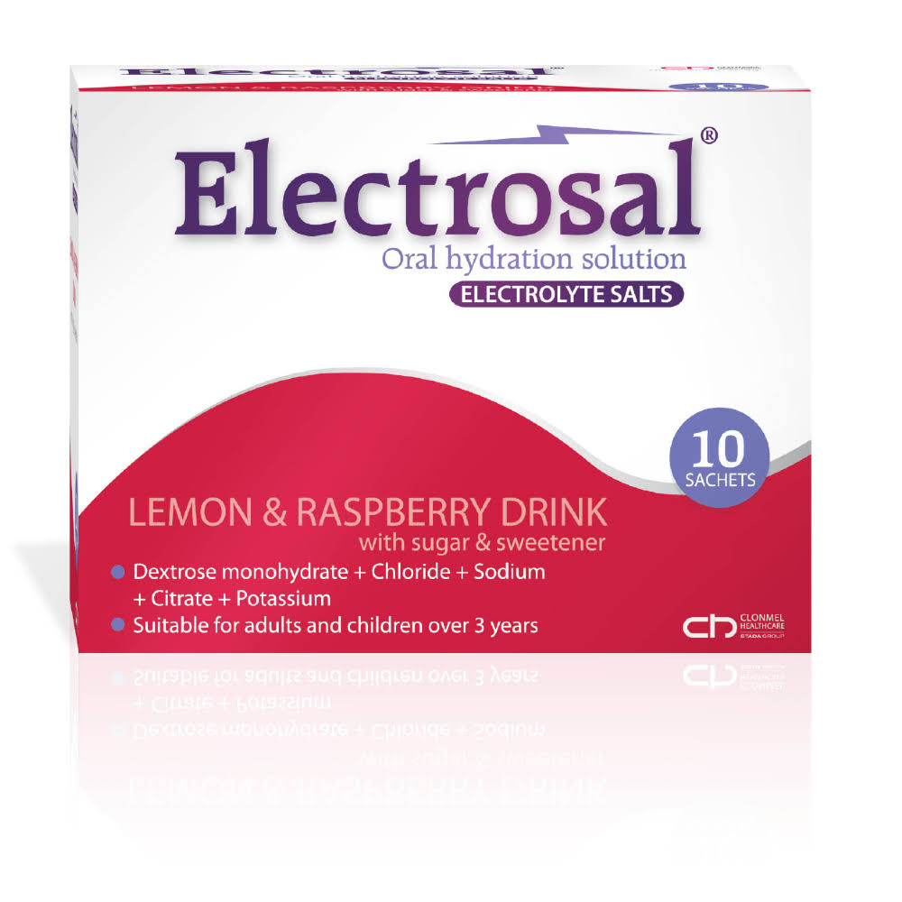 Electrosal Oral Hydration Solution Lemon & Raspberry 10