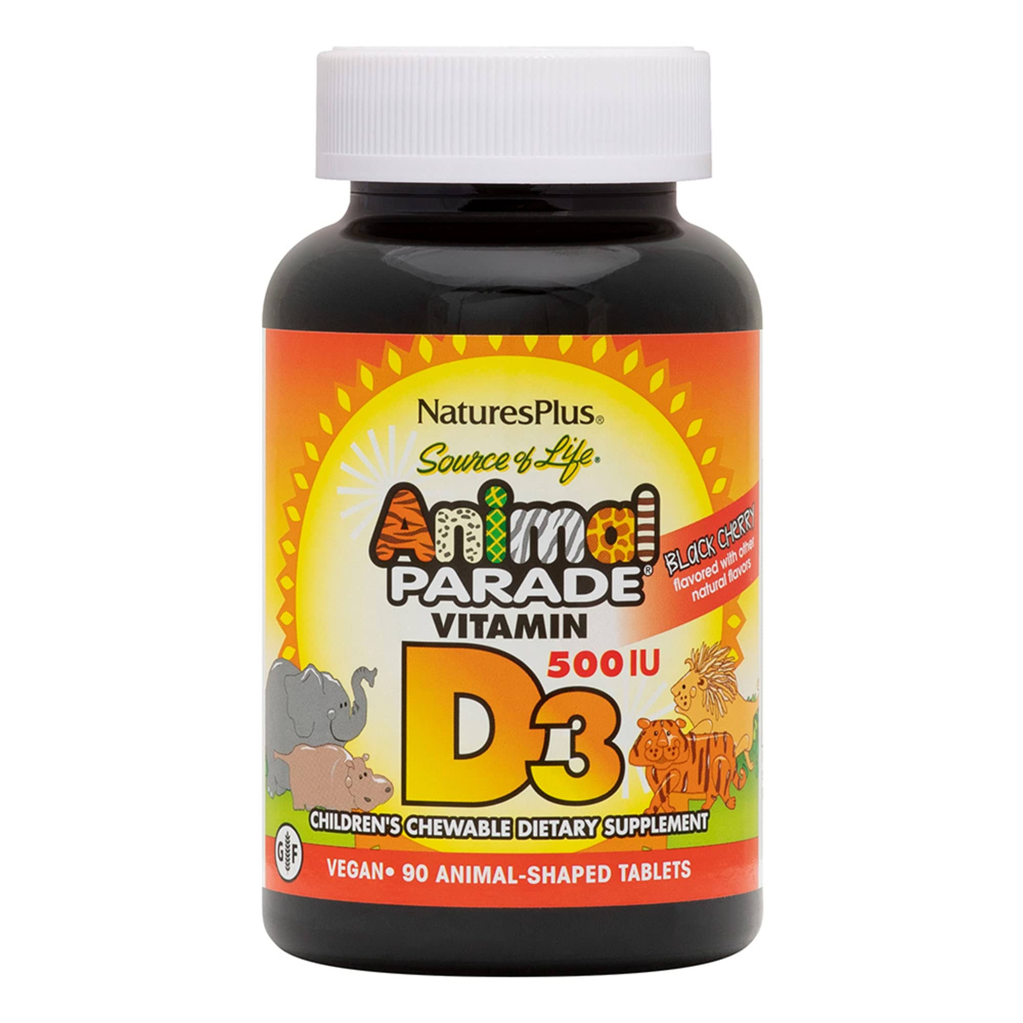 Nature's Plus Animal Parade Vitamin D3 - Black Cherry, x90