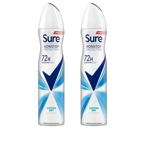 Sure Twin Pack Cotton Dry Anti-perspirant by dpharmacy