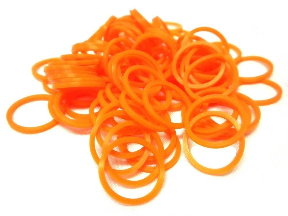 Funloom Rubber Bands Orange - 100 Bands