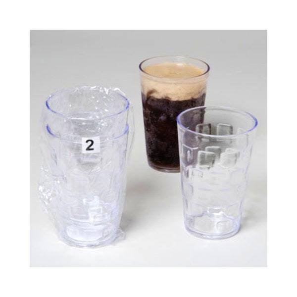 Tumblers Glass-Look Clear 2pk 18oz Case Pack 48