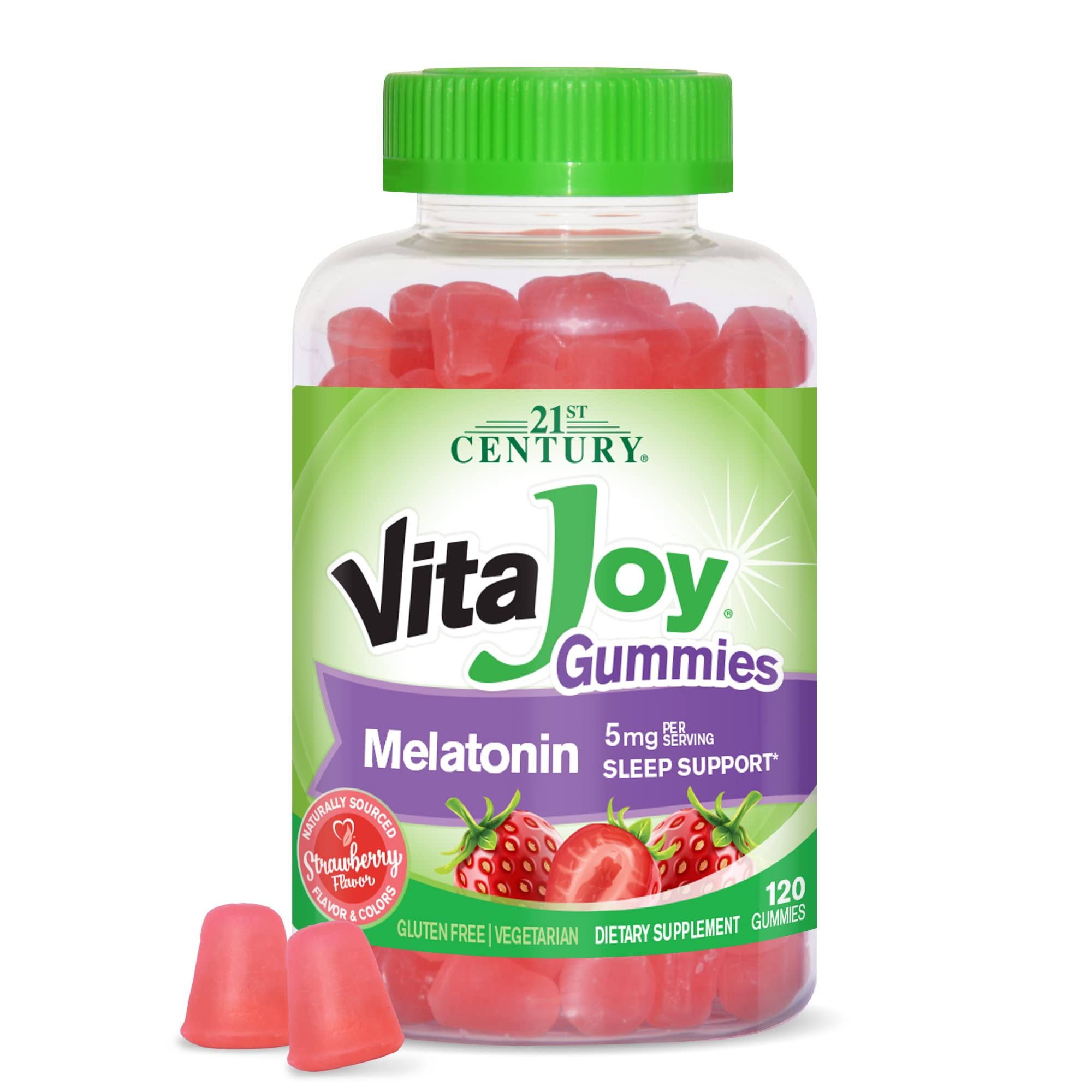 21st Century VitaJoy Melatonin Gummies - Strawberry, 120ct