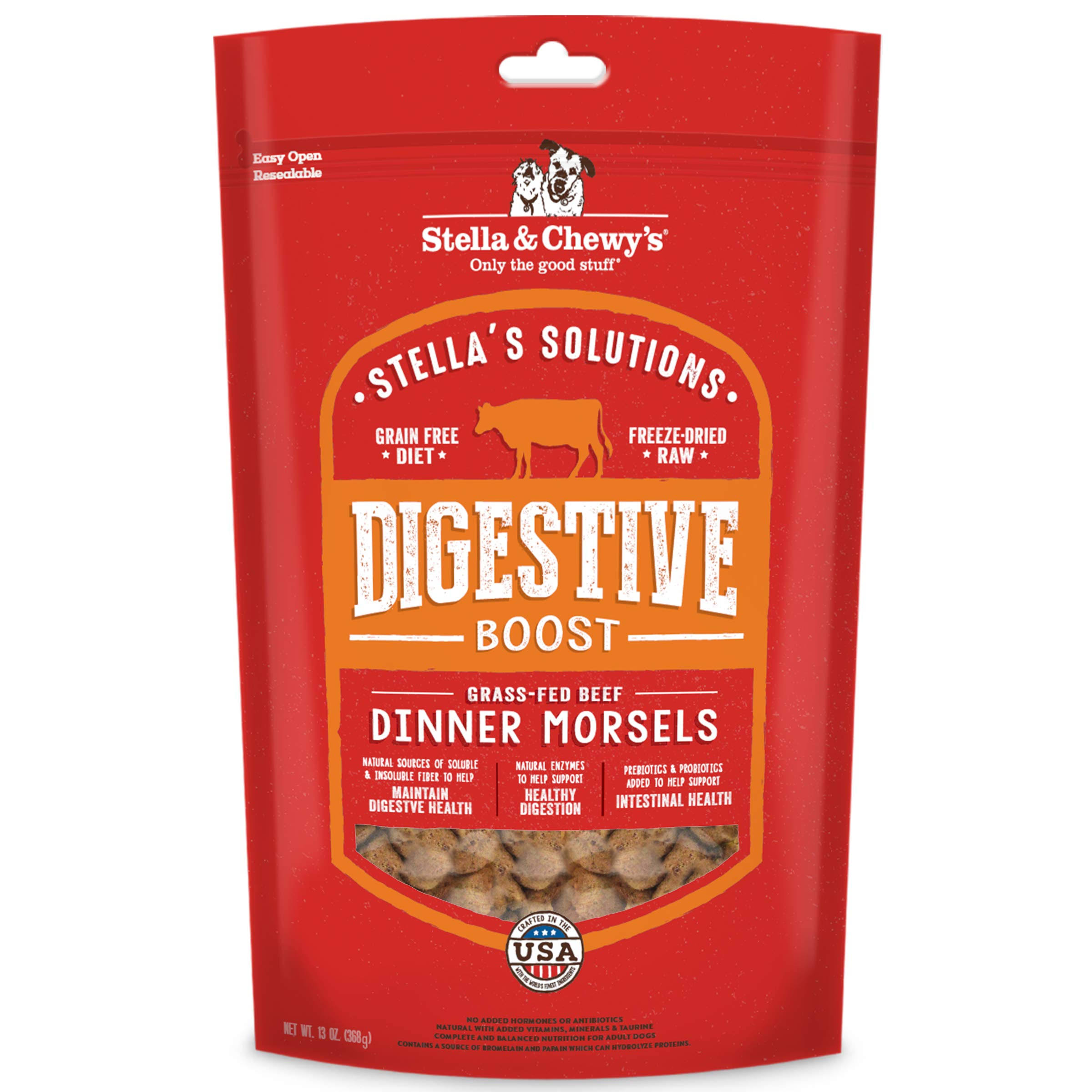 Stella & Chewy's Solutions Freeze-dried Digestive Booster Beef (13oz)