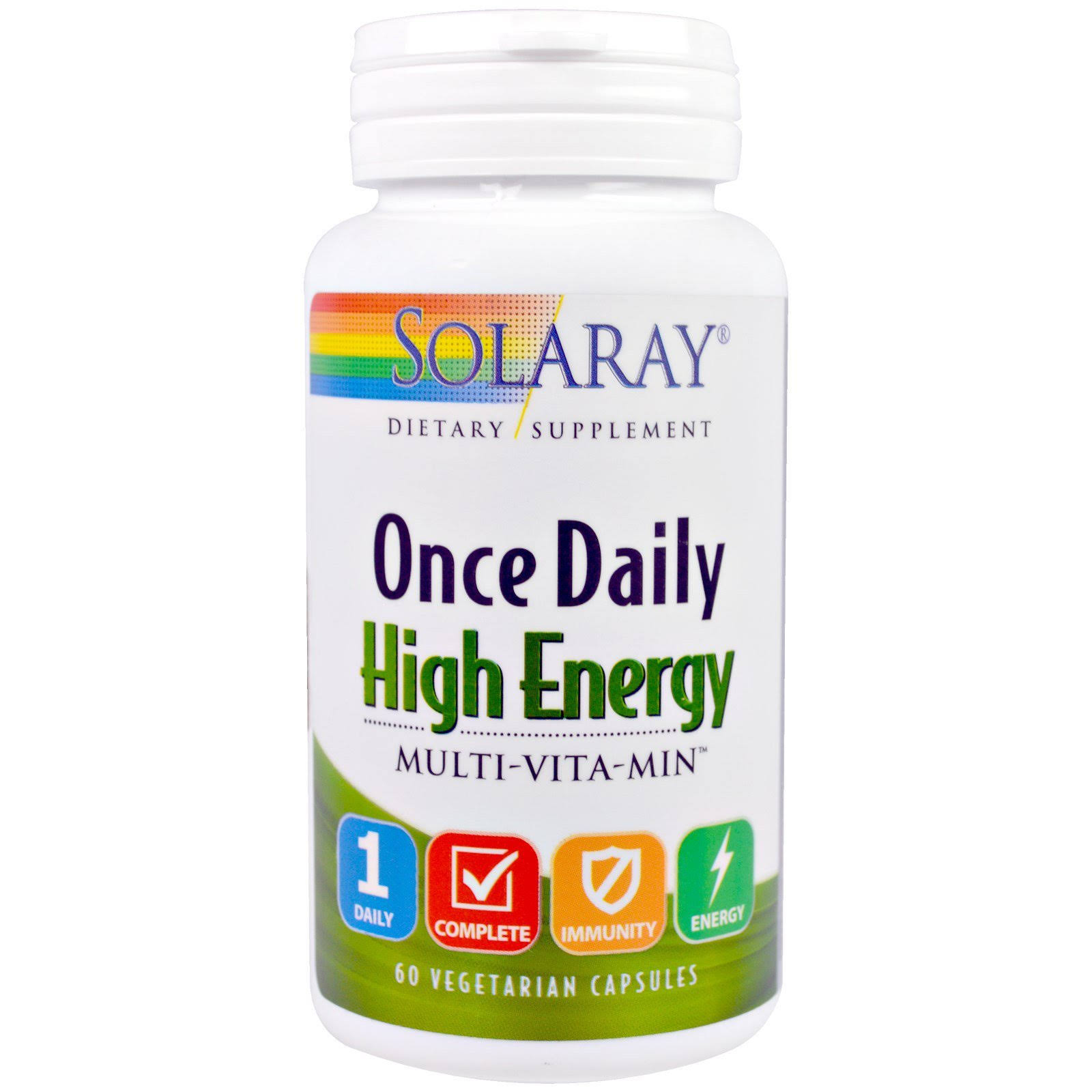 Solaray Once Daily High Energy Multivitamins - 60 Capsules