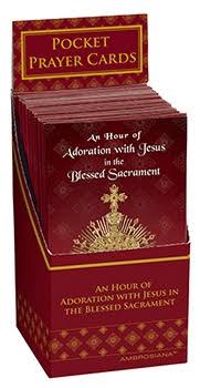 An Hour of Adoration with Jesus Trifold Card