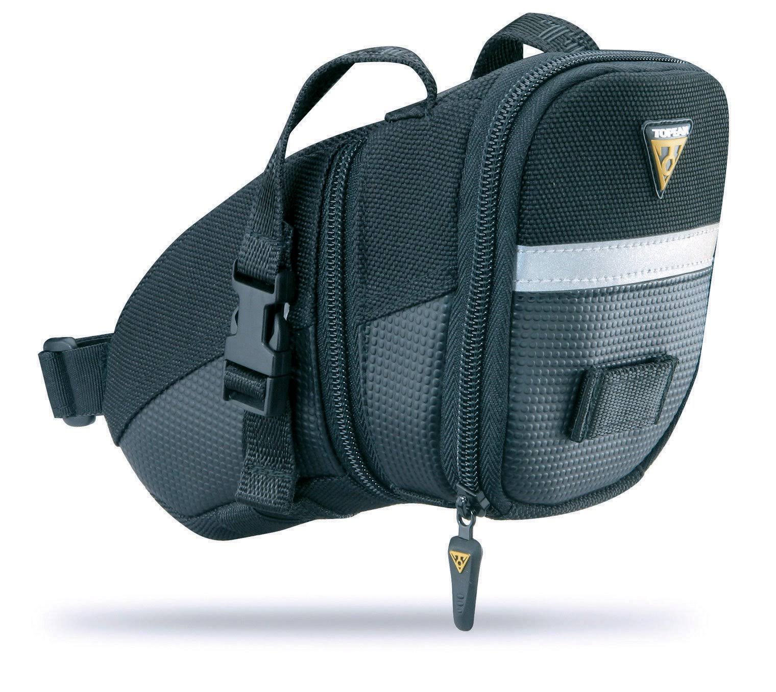 Topeak Aero Wedge Bag with Strap - Medium, Black