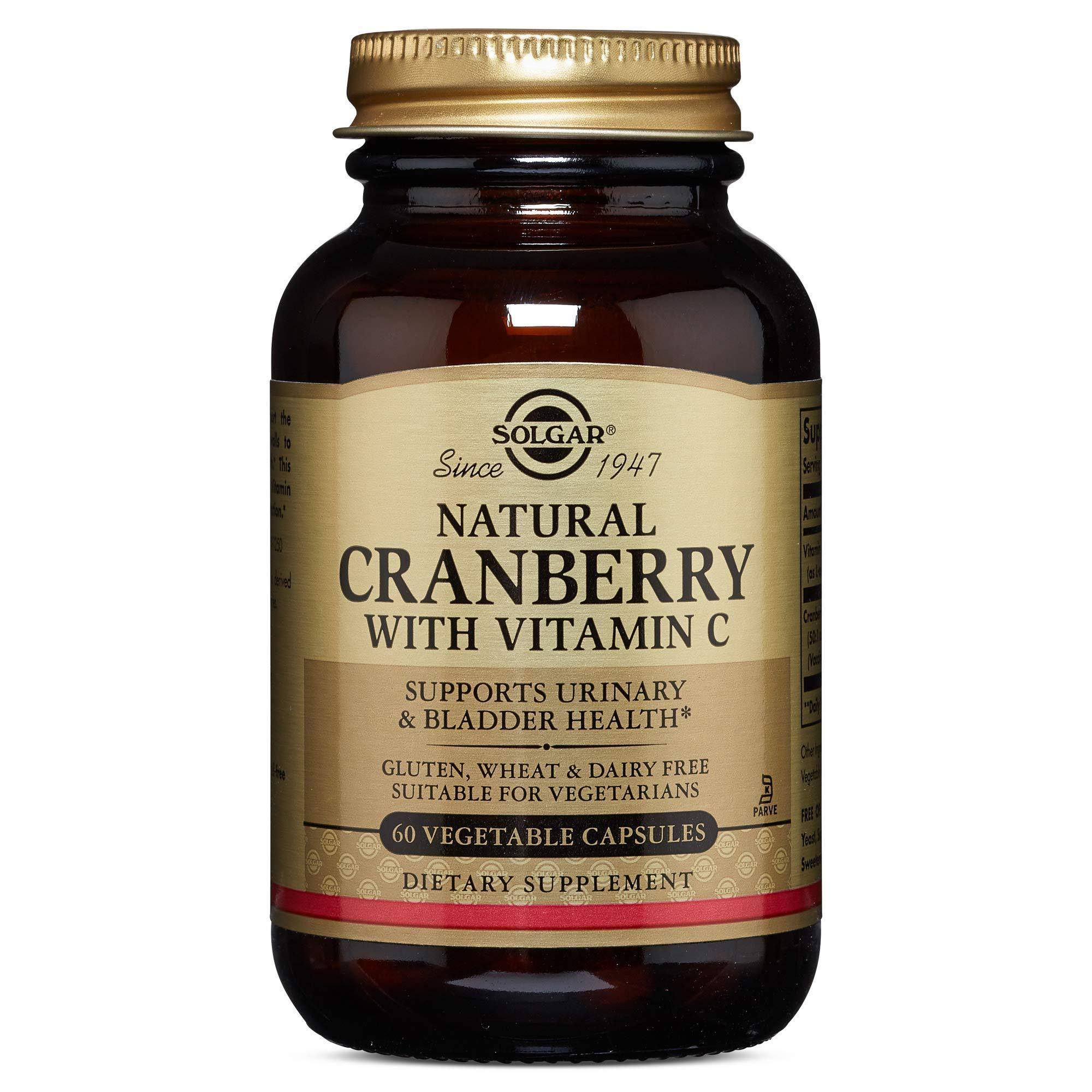 Solgar Cranberry & Vitamin-C Urinary Tract Support - 60 Capsules