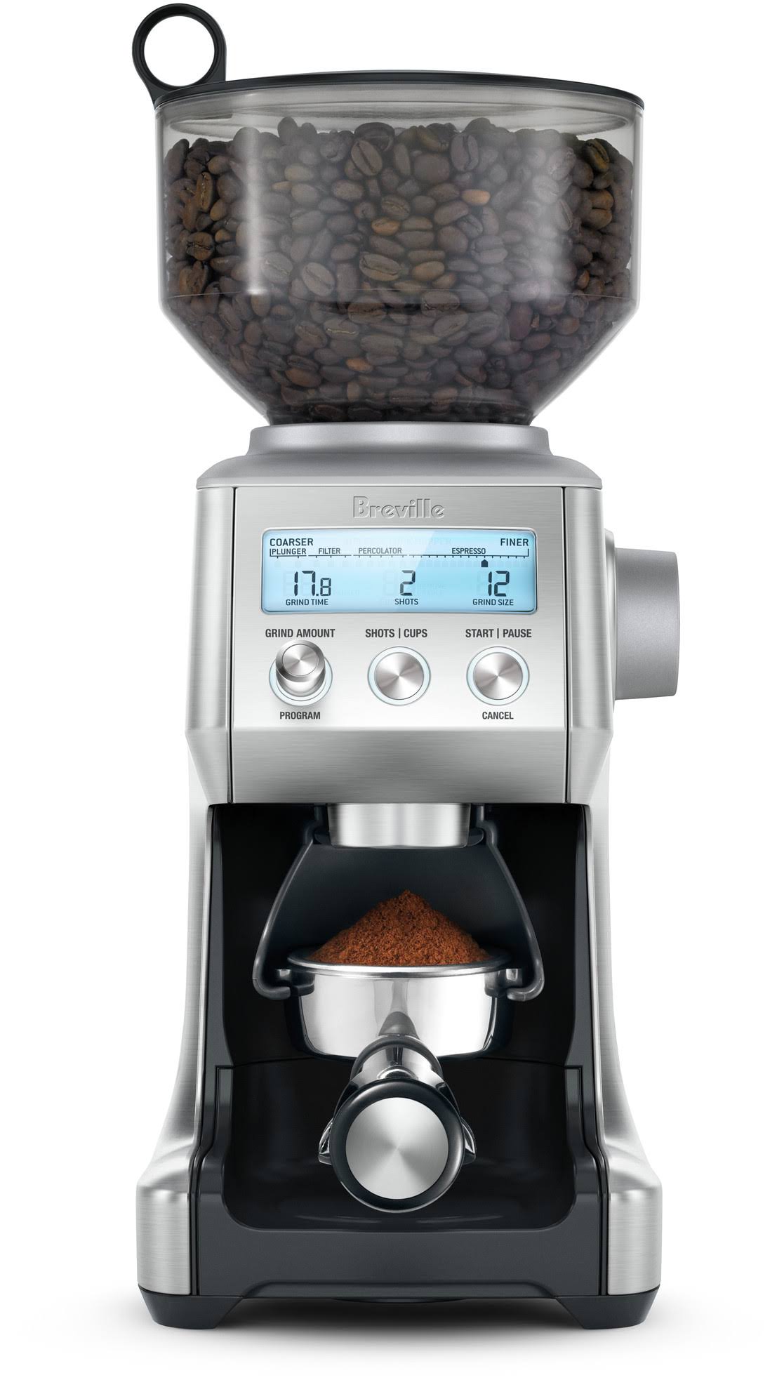 Breville BCG820BSSXL The Smart Grinder Pro Coffee Bean Grinder - Brushed Stainless Steel