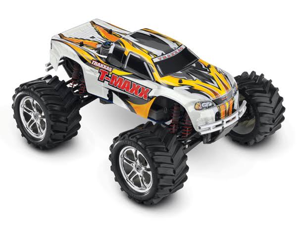 Traxxas T-Maxx Classic 1/10-Scale Nitro-Powered 4WD Monster Truck with TQ 2.4GHz Radio White